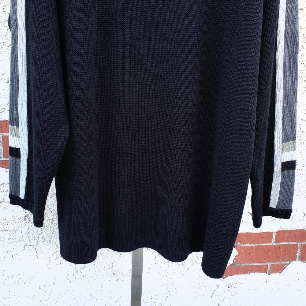 XL tall men BILLABONG 1/4 zip black sweater - Picture 11 of 15